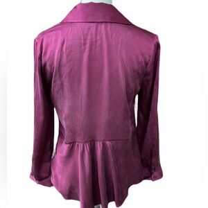 Alice + Olivia Fuschia Silk Button Blouse 🔥